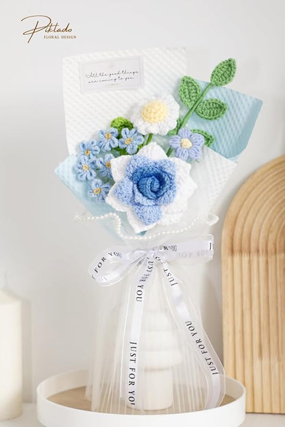 Hand-Woven Flower Bouquet Finished（1pcs） - Image 5