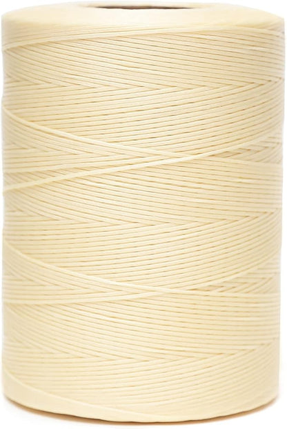 Waxed Thread, 852Yards 150D 0.8mm Flat Polyester Wax Thread by EXKALAFUL