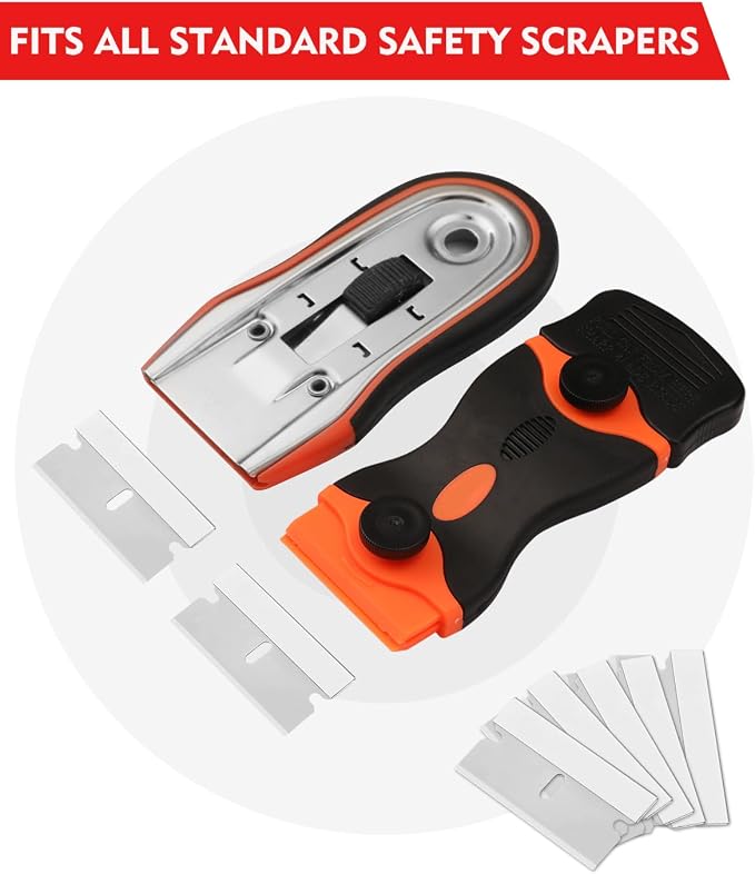 WORKPRO 100-Pack Single Razor Edge Blades, Industrial Scraper Razor Blades - Image 4