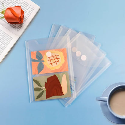 24 Pack Large Clear Die & Stamp Storage Bag Transparent Plastic Folders - Image 6