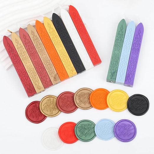 12Pcs Sealing Wax Sticks with Wicks, Packaging Decoration - Image 2
