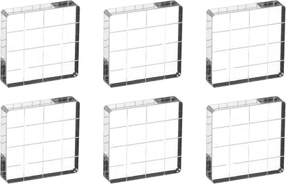 PATIKIL 1.6"x1.6" Acrylic Stamp Block by PATIKIL
