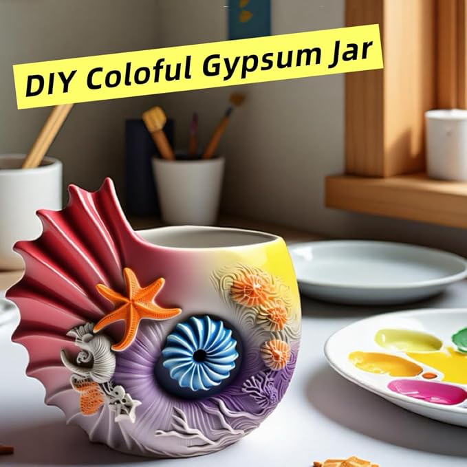 Sea Animal Candle Holder Resin Molds Silicone Epoxy Resin Jar Conch Shell - Image 7