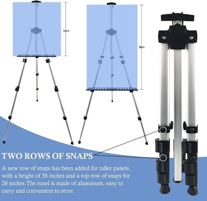 Art Artist Easel Stand for Painting, Portable Adjustable Easels for Painting - Image 7