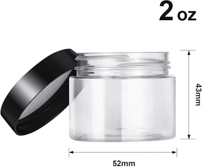 SATINIOR 12 Pack 2 oz Plastic Container Jars - Image 2