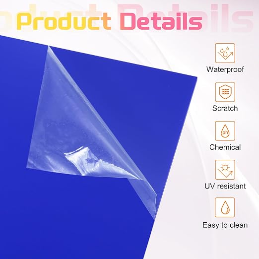 uxcell 3Pcs Acrylic Sheets 8x8 Inch Acrylic Panel 1/8 Inch-3mm Plastic Board - Image 3