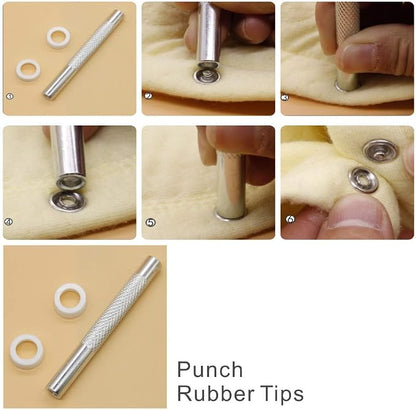 200Pcs Snap Fastener Tool Diameter 9.5mm Metal Eyelets Shoes Clothes Crafts - Image 7