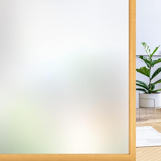 rabbitgoo Window Privacy Film, Frosted Glass Window Clings, Static Cling UV by rabbitgoo