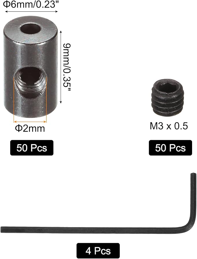MECCANIXITY 50 Pcs Metal Locking Pin Backs, Locking Pin Keepers Clasp 9mm - Image 2