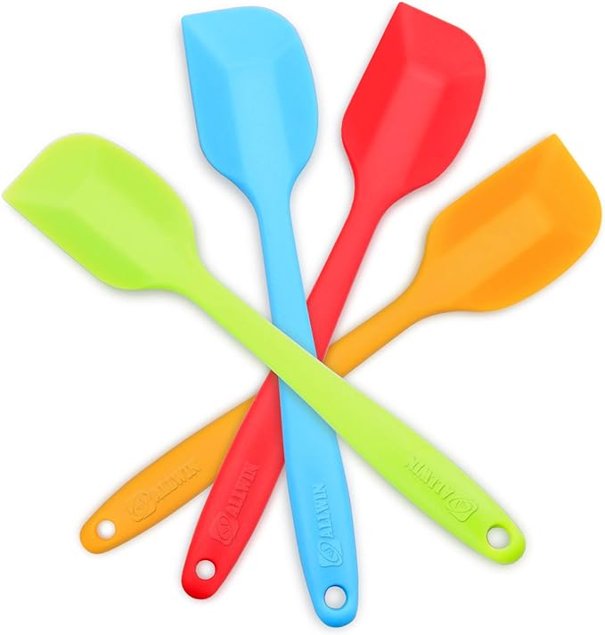 4-Piece Silicone Spatula, Heat-Resistant Non-stick Rubber Spatulas - Image 5