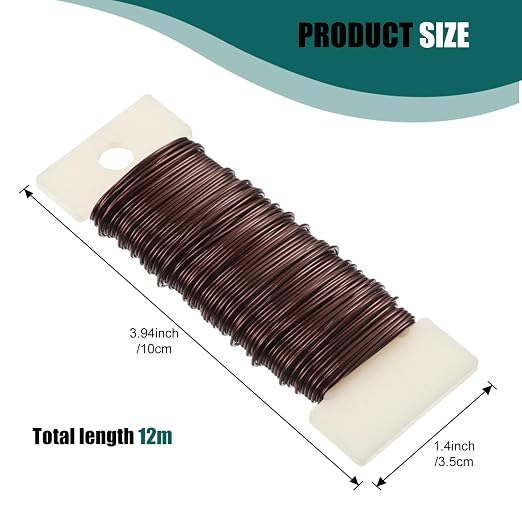 6 Rolls 112 Yards Floral Flexible Paddle Wire Floral Bind Wire - Image 2