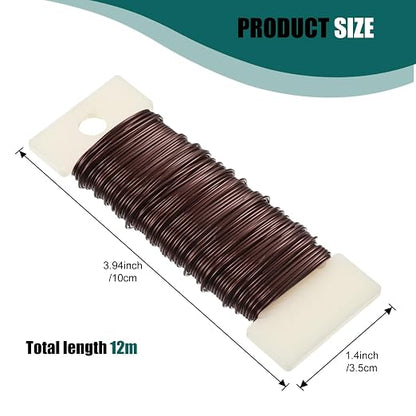 6 Rolls 112 Yards Floral Flexible Paddle Wire Floral Bind Wire - Image 2