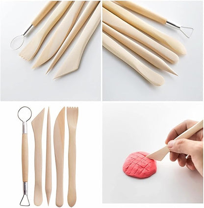 Clay Tools 46PCS Pottery Tools Clay Sculpting Tools Polymer Clay Tools Kit - Image 5