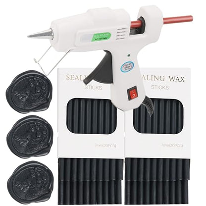 Wax Seal Sticks, ONWINPOR 40Pcs Black Wax Sealing Sticks by ONWINPOR