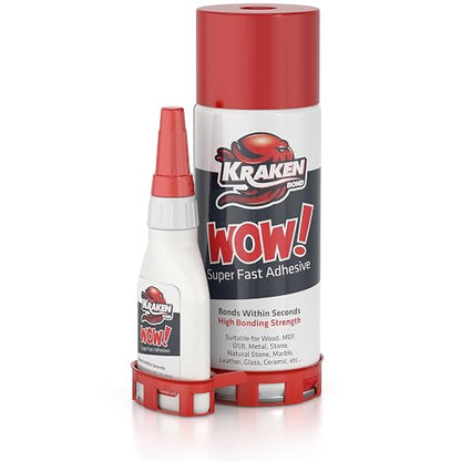 Kraken Bond Wow! CA Glue with Spray Adhesive Activator by KRAKENBOND