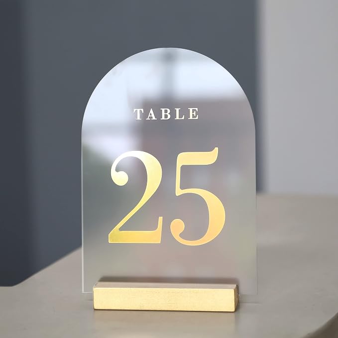 UNIQOOO 20 Pack 4" Gold Birch Wood Stands - Image 6