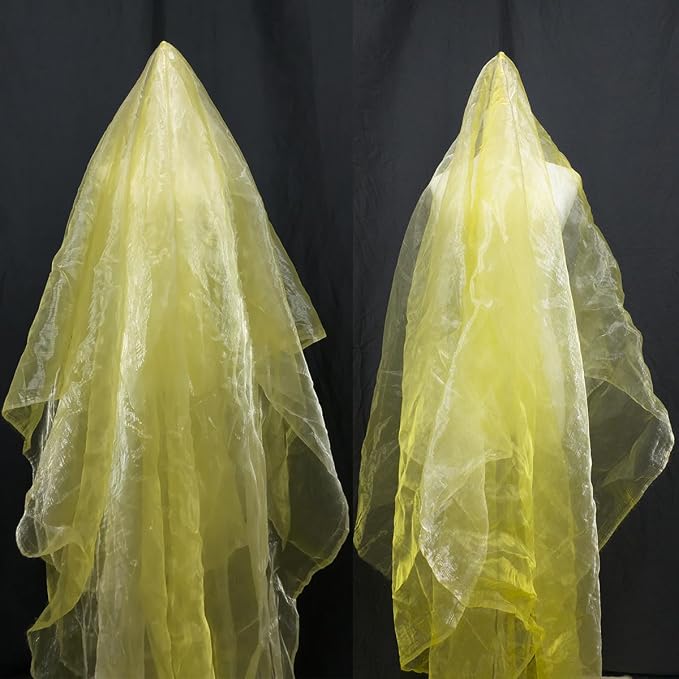 Two-Tone Iridescent Holographic Organza Fabric - Image 2