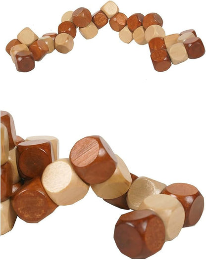 18 Pack Wooden Brain Teaser Puzzles Wooden Burr Puzzles Brain Teaser Puzzle - Image 8