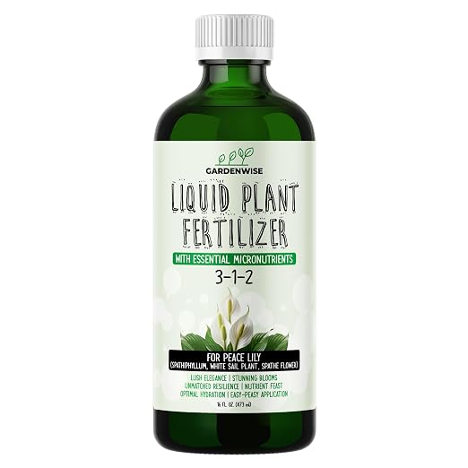 Peace Lily Fertilizer: 3-1-2 Liquid Fertilizer by GARDENWISE