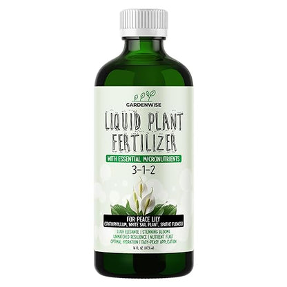 Peace Lily Fertilizer: 3-1-2 Liquid Fertilizer by GARDENWISE