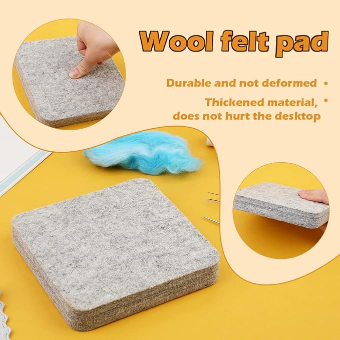 99 Pcs Needles Felting Tools Needles Wool Felting Soft Needle Felting Pad - Image 4