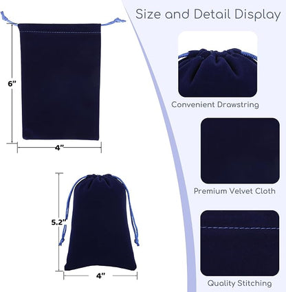 Velvet Drawstring Jewelry Bag, 4x6 Tarot Card Holder - Image 2