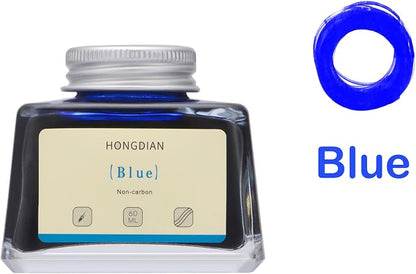 Asvine Hongdian Fountain Pen Bottled Ink Blue, 60ml Bottle Ink - Image 5