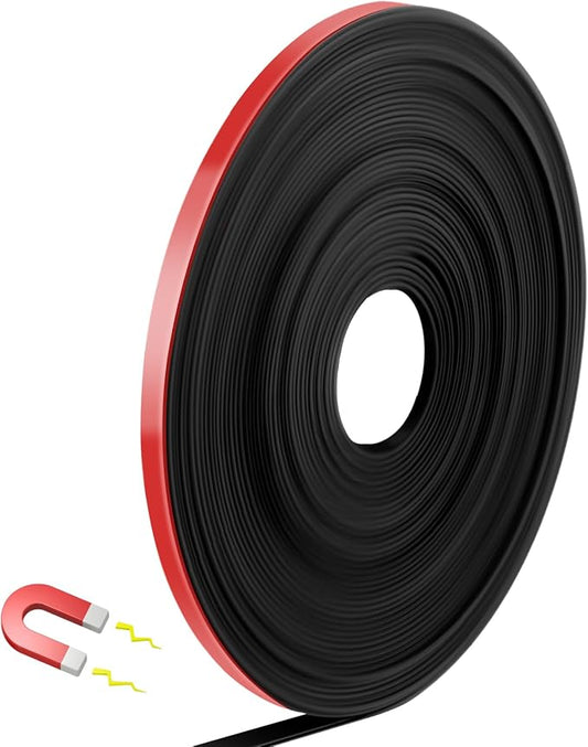 Magnetic Tape Roll Thin Strips, 1/4 Inch x 33 Feet Magnetic Board Dividers by Unknown