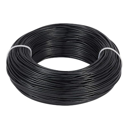 Fashewelry 328 Feet 15 Gauge Aluminum Wire Black Bendable Metal Craft Wire by FASHEWELRY