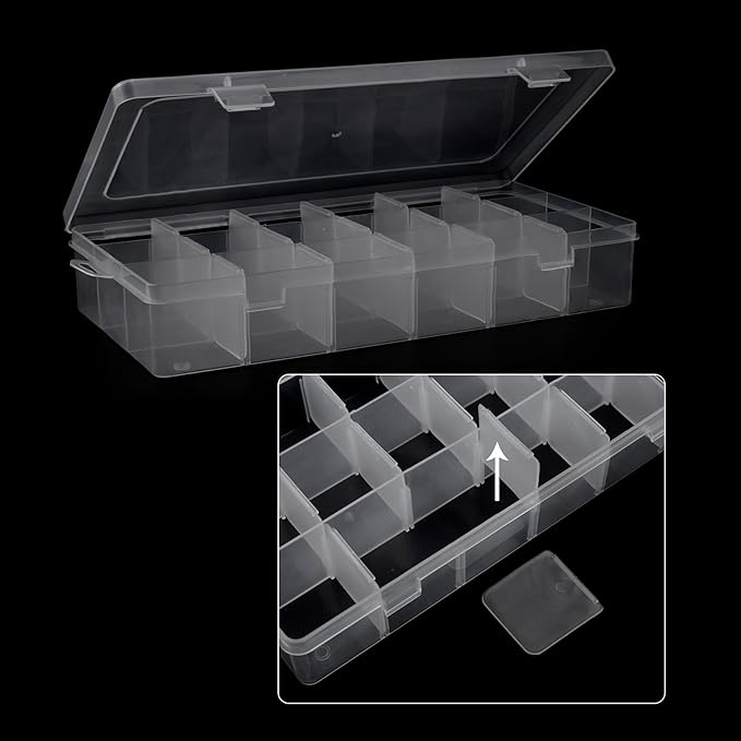 Embroidery Floss Organizer, 2 Removable 18 Compartments Cross Stitch Thread - Image 5