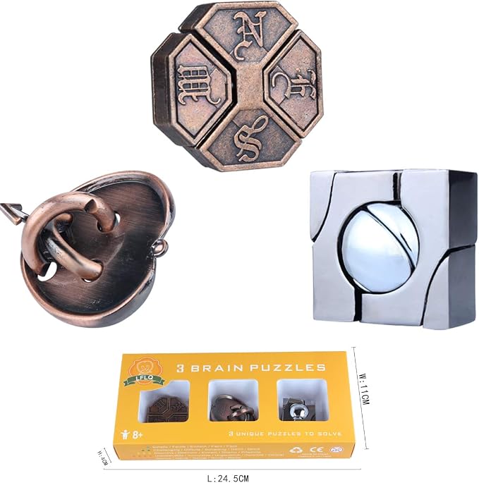 Brain Teaser Puzzle for Adults Puzzles Metal Hole Lock Adult Educational Toy - Image 6
