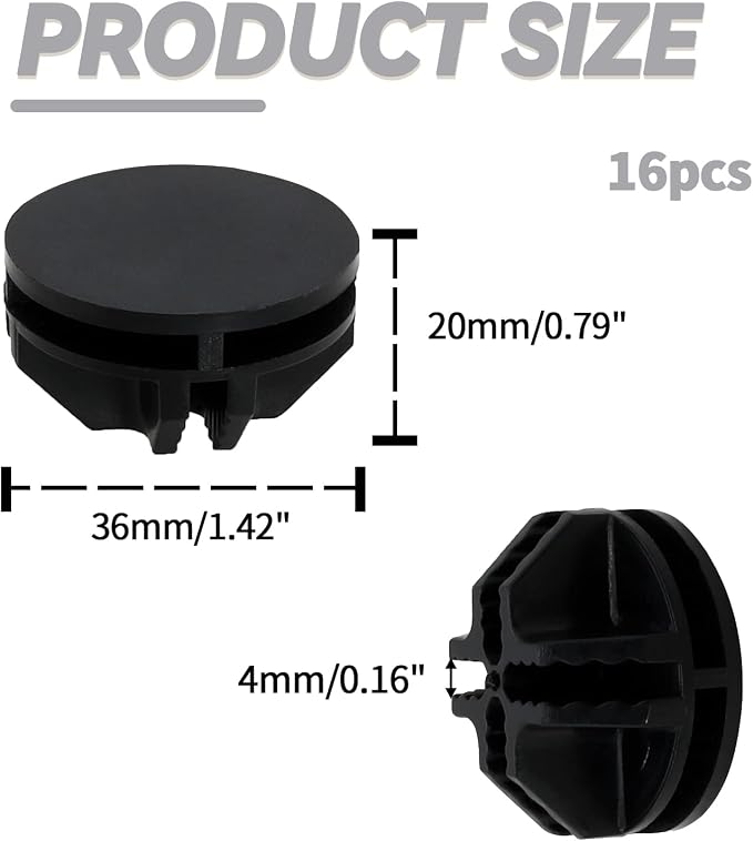 16 Pcs Black Plastic Connector, Wire Grid Cube Connector - Image 2