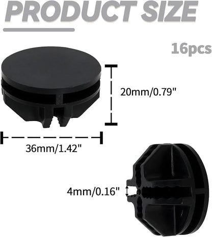 16 Pcs Black Plastic Connector, Wire Grid Cube Connector - Image 2
