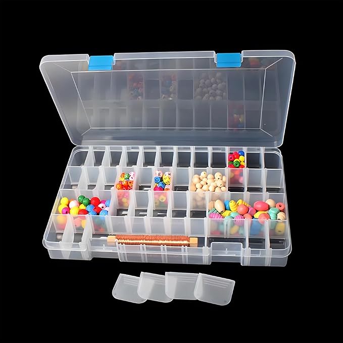 24 Grids Clear Plastic Organizer Box - Image 5