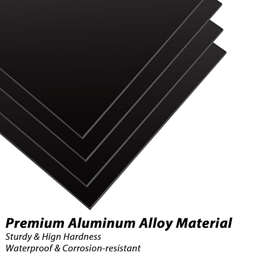 3 Pack 5052 Aluminum Sheet Metal 12 x 12 x 1/16 Inch, 1.5 MM Thin Anodized - Image 3
