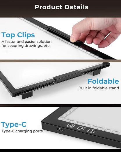 Bylitodt Cordless A4 Light Pad, Diamond Art Light Board - Image 7