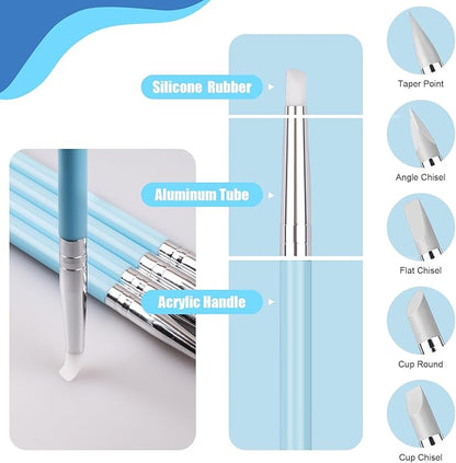 Dotting Tools, Silicone Clay Sculpting Tool, Ceramic Clay Ball Stylus Dot - Image 4