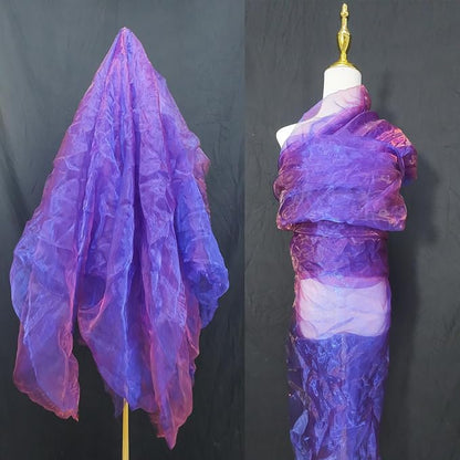 Two-Tone Iridescent Holographic Organza Fabric - Image 3