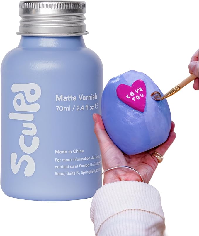 Sculpd Clear Glaze for Air Dry Clay and Acrylic Paint, Create Waterproof by Sculpd