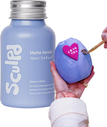 Sculpd Clear Glaze for Air Dry Clay and Acrylic Paint, Create Waterproof by Sculpd