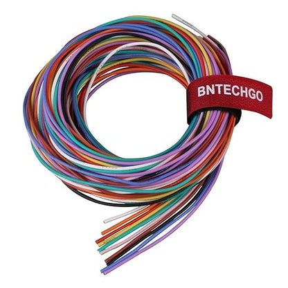 BNTECHGO 22 Gauge Silicone Wire Kit 10 Color Each 5 ft Flexible 22 AWG Stranded by BNTECHGO