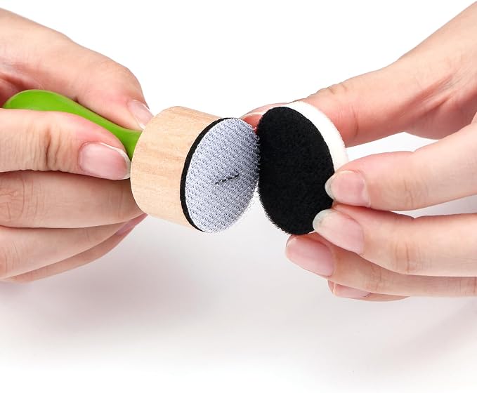 47 Packs Ink Blending Foam Pads Set, Include 8 Pcs Round Ink Mini Applicator - Image 4