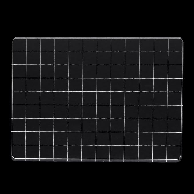Clear Acrylic Stamp Blocks, 3.54" * 4.92" Acrylic Stamping Block Tool Clear by QIMOO