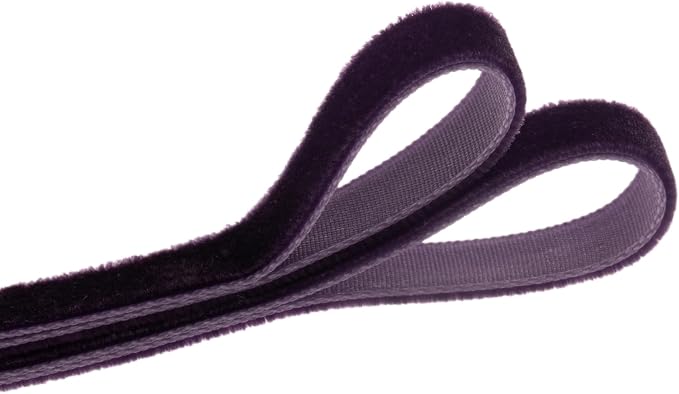 Vintage Purple Velvet Ribbon, 3/8 Inch X 25Yd - Image 2