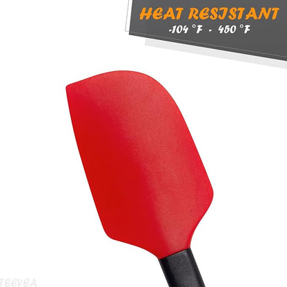 TEEVEA Silicone Spatula for Cooking Baking Mixing, Heat Resistant Non-Stick - Image 5