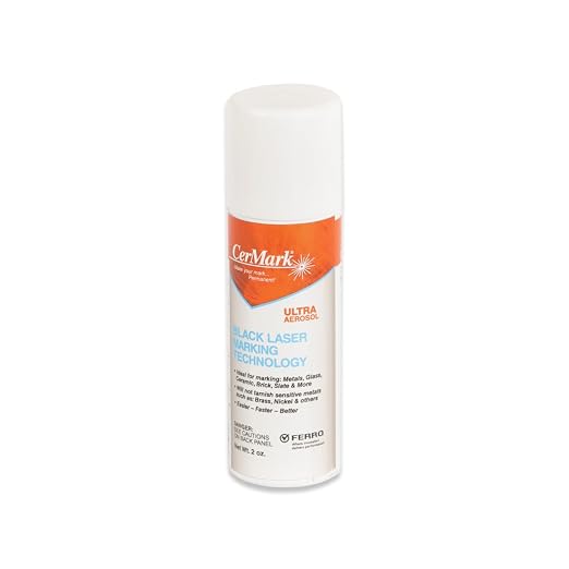 Cermark Ultra Aerosol Spray for Black Laser Marking. Great for Stainless - Image 2
