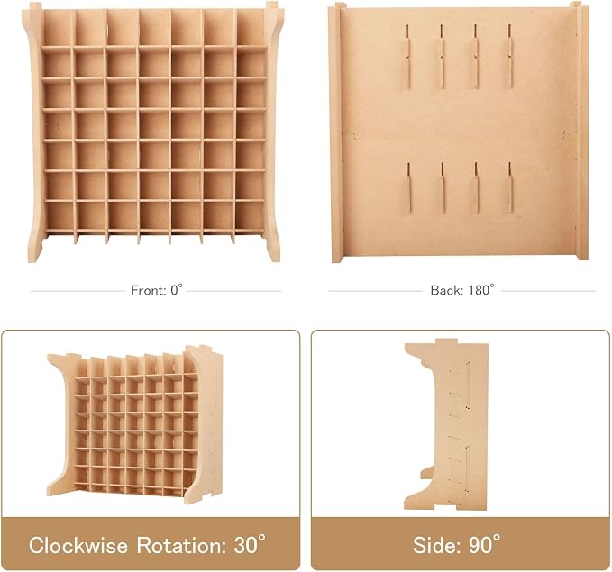 Paint Rack Organizer with 49 Holes Suitable - Image 6