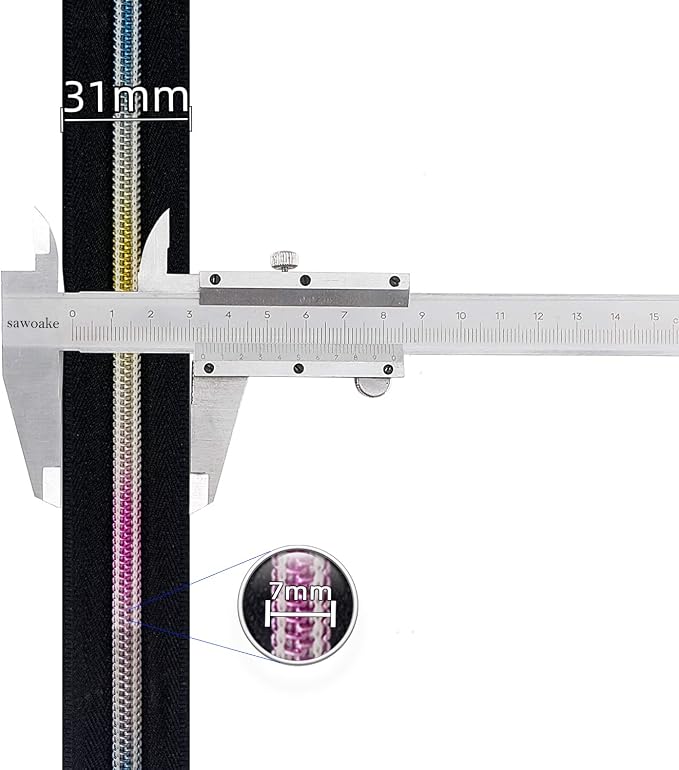 Sawoake 10 Yards Bulk Zipper, Replacement Sewing Zipper - Image 3