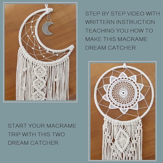 RQWZBCHX Macrame Dream Catcher Kits - Image 5