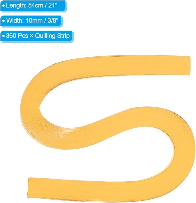 PATIKIL 360pcs Quilling Paper Strips Paper Flowers Quilling Kits 3/8" Origami - Image 2